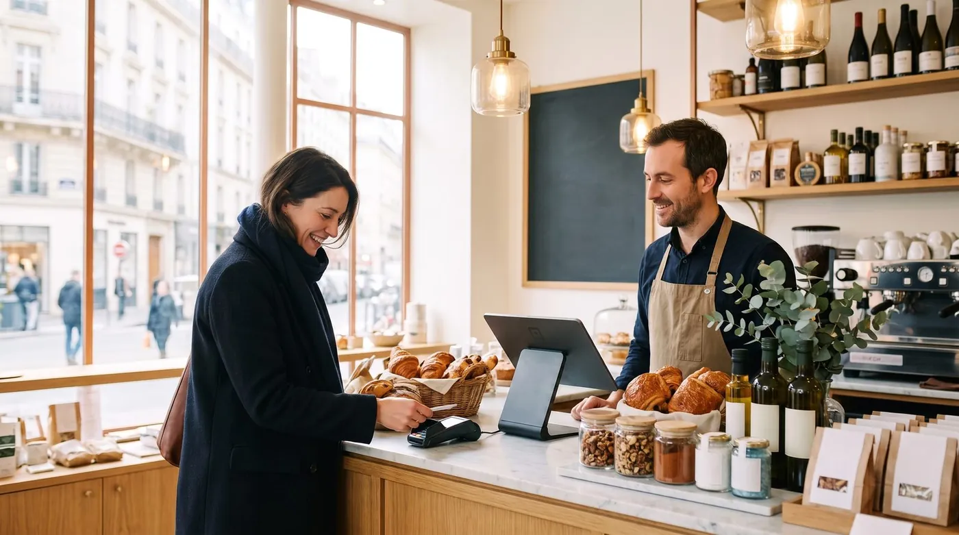 Comparatif des meilleurs logiciels de caisse gratuits 2026 sur tablette tactile dans un commerce